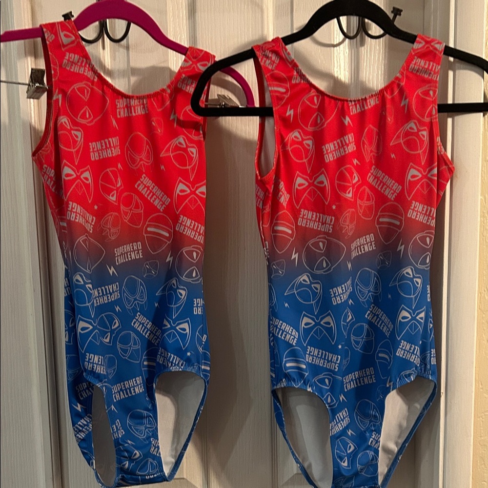 Destira gymnastics leotard girls / teen Superhero